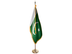 Pakistan Indoor Presentation Flagpole Set - Oak Pole