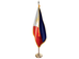 Philippines Indoor Presentation Flagpole Set - Oak Pole