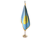 Palau Indoor Presentation Flagpole Set - Oak Pole