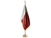 Qatar Indoor Presentation Flagpole Set - Oak Pole