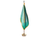 Saudi Arabia Indoor Presentation Flagpole Set - Oak Pole