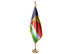 Seychelles Indoor Presentation Flagpole Set - Oak Pole