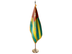 Togo Indoor Presentation Flagpole Set - Oak Pole