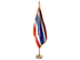 Thailand Indoor Presentation Flagpole Set - Oak Pole