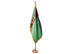 Turkmenistan Indoor Presentation Flagpole Set - Oak Pole