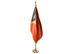 Timor-Leste Indoor Presentation Flagpole Set - Oak Pole