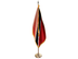 Trinidad and Tobago Indoor Presentation Flagpole Set - Oak Pole