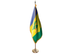 Saint Vincent and the Grenadines Indoor Presentation Flagpole Set - Oak Pole