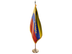 Venezuela Indoor Presentation Flagpole Set - Oak Pole