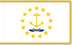 Rhode Island Indoor Presentation Flagpole Set