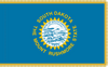 South Dakota Indoor Presentation Flagpole Set