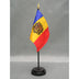 Andorra 4" x 6" Stick Flag - 12 Pack