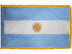 Argentina Indoor Presentation Flagpole Set - Oak Pole