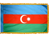 Azerbaijan Indoor Presentation Flagpole Set - Oak Pole