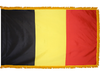 Belgium Indoor Presentation Flagpole Set - Oak Pole