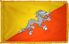 Bhutan Flag for Indoor Use