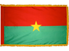 Burkina Faso Indoor Presentation Flagpole Set - Oak Pole