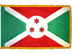 Burundi Indoor Presentation Flagpole Set - 11' Gold Pole