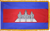 Cambodia Flag for Indoor Use