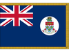 Cayman Islands National Indoor Presentation Flagpole Set - 11' Gold Pole