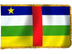 Central African Republic Indoor Presentation Flagpole Set - 11' Gold Pole