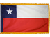 Chile Indoor Presentation Flagpole Set - Oak Pole