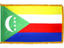 Comoros Indoor Presentation Flagpole Set - 11' Gold Pole