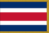 Costa Rica (No Seal) Flag for Indoor Use