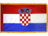 Croatia Indoor Presentation Flagpole Set - 11' Gold Pole