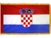 Croatia Indoor Presentation Flagpole Set - 11' Gold Pole