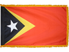 Timor-Leste Indoor Presentation Flagpole Set - Oak Pole