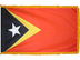 Timor-Leste Indoor Presentation Flagpole Set - Oak Pole