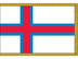 Faroe Islands Indoor Presentation Flagpole Set - 11' Gold Pole