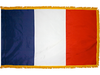 France Indoor Presentation Flagpole Set - Oak Pole