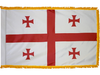 Georgia Indoor Presentation Flagpole Set - 11' Gold Pole