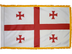 Georgia Indoor Presentation Flagpole Set - 11' Gold Pole