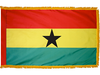 Ghana Indoor Presentation Flagpole Set - Oak Pole