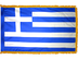 Greece Indoor Presentation Flagpole Set - Oak Pole