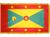 Grenada Indoor Presentation Flagpole Set - Oak Pole