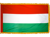 Hungary Indoor Presentation Flagpole Set - Oak Pole