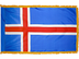 Iceland Indoor Presentation Flagpole Set - Oak Pole