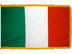 Italy Indoor Presentation Flagpole Set - 11' Gold Pole