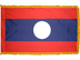 Laos Indoor Presentation Flagpole Set - Oak Pole