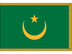 Mauritania Indoor Presentation Flagpole Set - Oak Pole