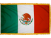 Mexico Indoor Presentation Flagpole Set - Oak Pole