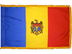 Moldova Indoor Presentation Flagpole Set - 11' Gold Pole