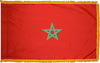 Morocco Flag for Indoor Use