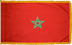 Morocco Flag for Indoor Use