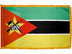 Mozambique Indoor Presentation Flagpole Set - 11' Gold Pole