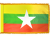 Myanmar Indoor Presentation Flagpole Set - 11' Gold Pole